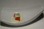 Amuse Bouche - Tomato Gelée Cucumber Gazpacho, Cucumber Caviar